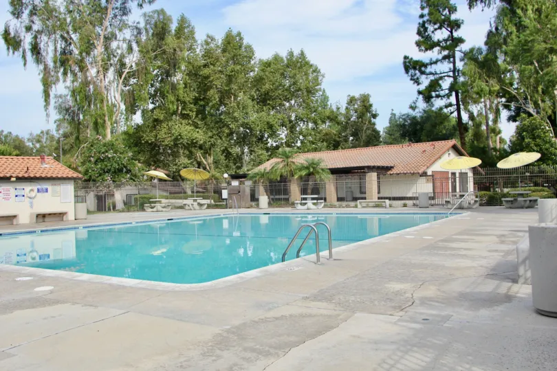 victoria village riverside california swimming pool umbrellas