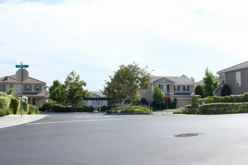 Fairways at Redhawk Building House having Road in Front Side View at temecula City