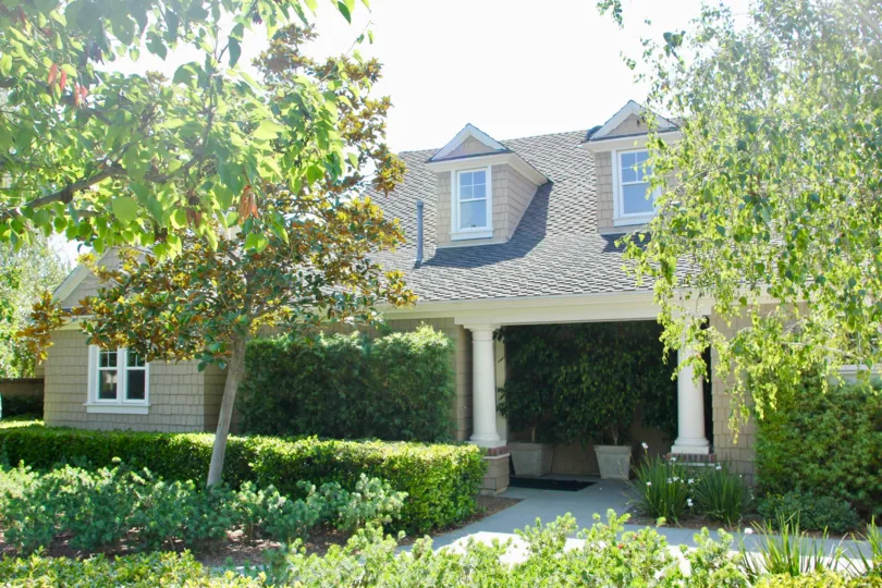 Savannah at Harveston temecula California digital designed like building with shaped narrow windows
