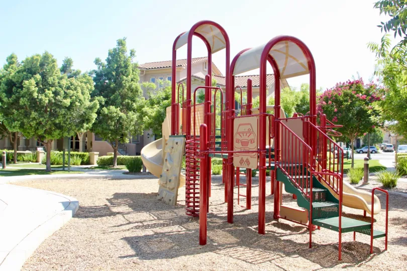 Children's playground on a beautiful day in Temecula, California
