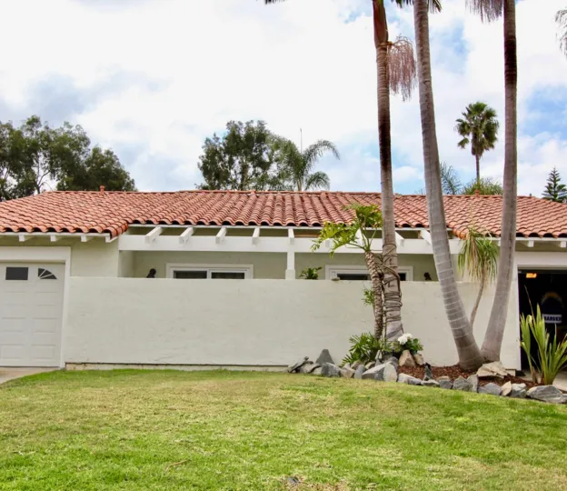 Spanish architecture in the community of Alta Mira in Carlsbad, California.