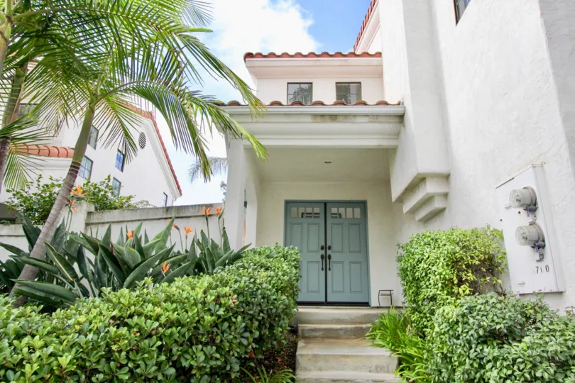 Beautiful entrance way to a home in the Bel Azure community of Carlsbad, CA.