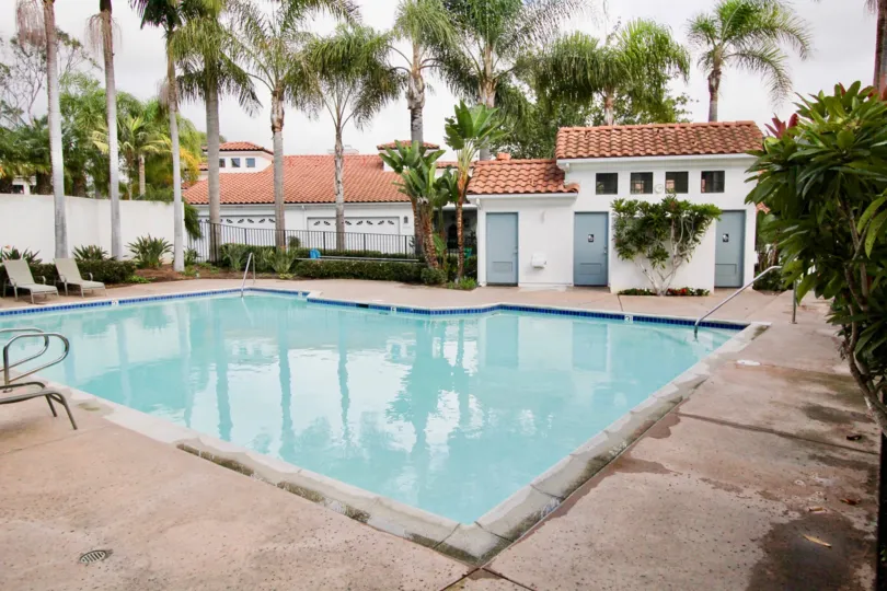 Beautiful square pool in Bel Azure community in Carlsbad, CA