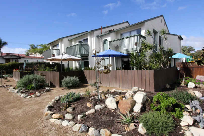 The Casa De La Playa community has great rock gardens.