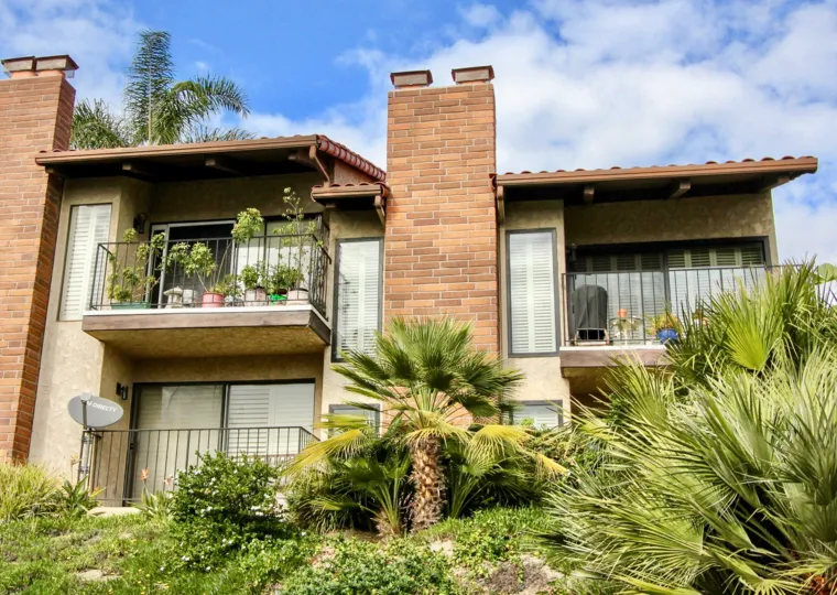 Nice view of a villa with garden and balcony in Casitas De La Costa of Carlsbad