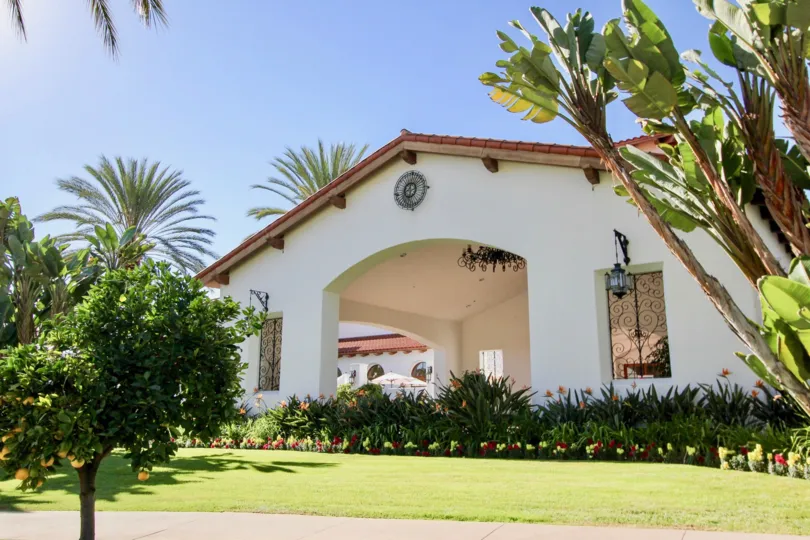 pitcure of garden of Cortez Building, located at Carlsbad, California
