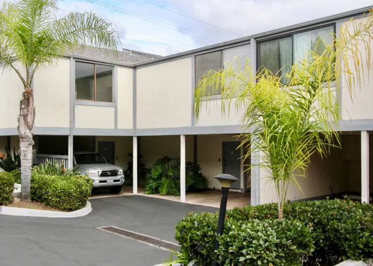 A Beautiful view of garden in front of a house in Golf View Terrace of Carlsbad