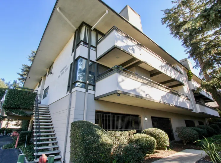 Corner view with stair and veranda in La Costa Fairways, Carlsbad, CA