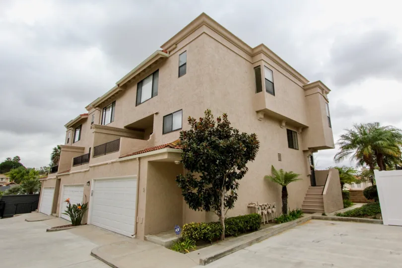 Two story apartment complex in La Costa Hills community in Carlsbad, CA