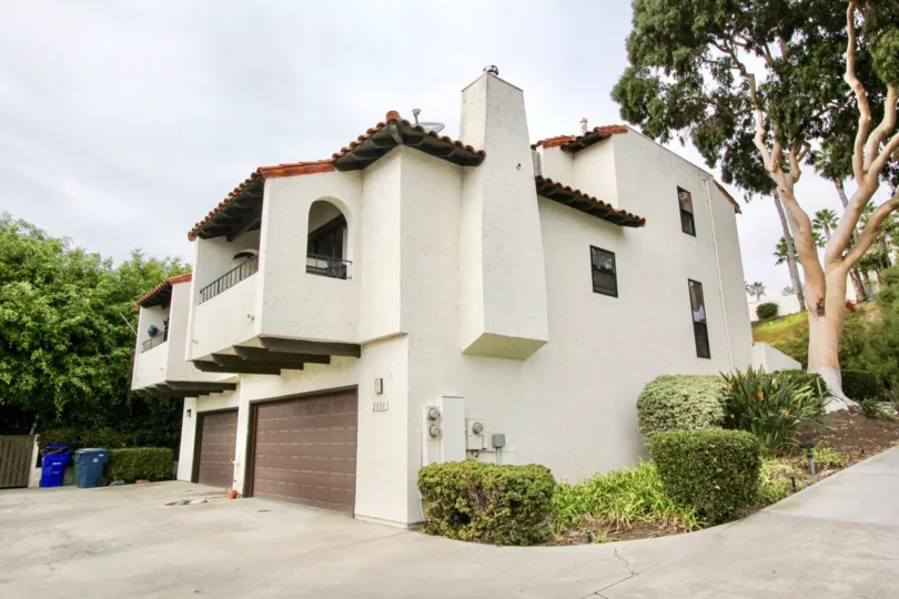 Villa with trees and garden in La Costa Pacific Villas of Carlsbad