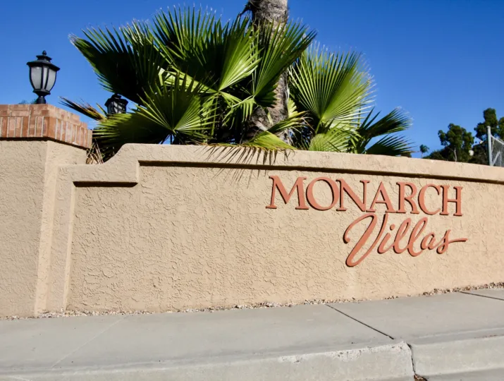 the monarch villas is a sky house of the carlsbad city in california