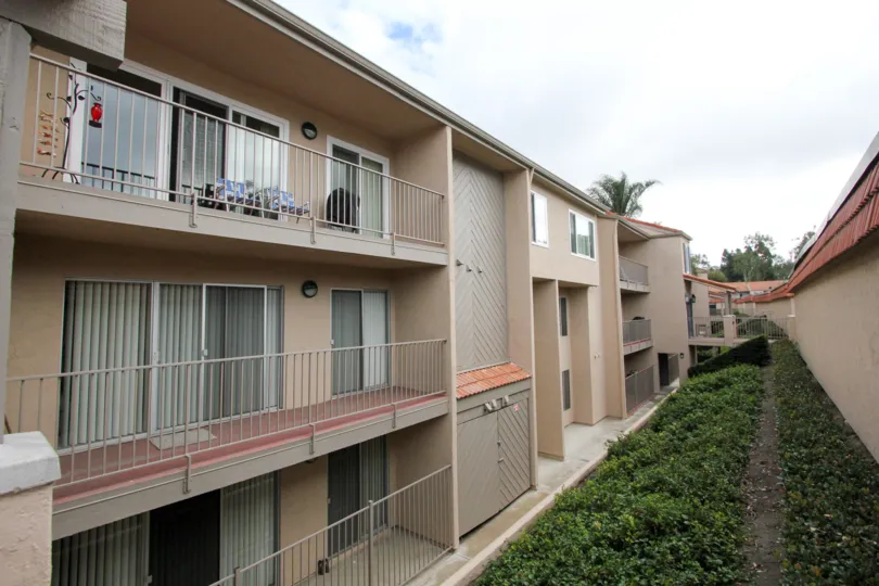 Beautiful Vilas with green grass aside with balconies in The Grove of Carlsbad