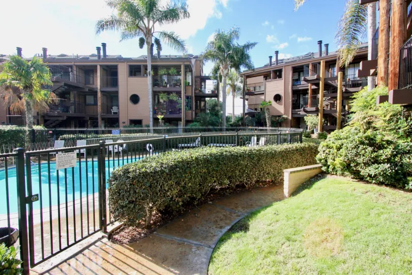 Pool view at Windsong Palms in Carlsbad, California.