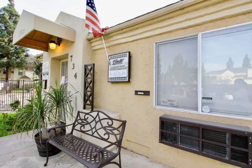 porch view of camelot condo in chula vista california #734
