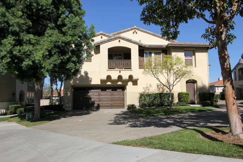 A driveway in front of a residential building located in Chula Vista CA at Capri