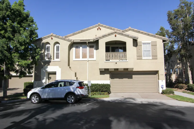 White car outside Capri neighborhood in Chula Vista, California