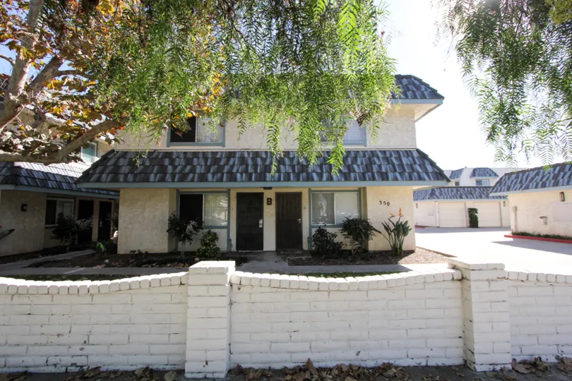 THE BUNGALOW IN THE CENTRE VILLAS WITH THE GLASS WINDOW, PLANTS, TREES, WALL