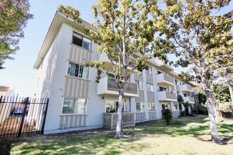 A three-storey modern townhouses in the Chula Vista Terrace community.