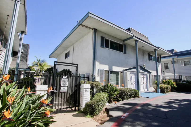 Beautiful white two story townhome with gated Community