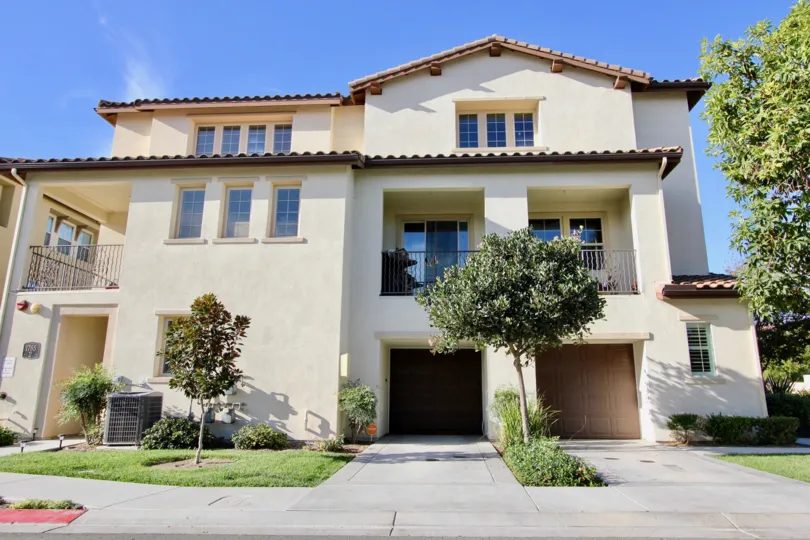 A clear day in Chula Vista, California of a large home in the Clover cummunity