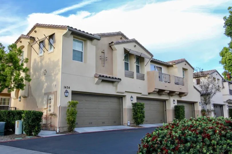 Plenty of parking at these townhomes in the Cortina Communityin sunny Chula Vista, CA