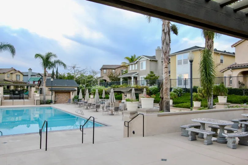 A rectangle shaped pool in Cottage Lane at Chula Vista CA