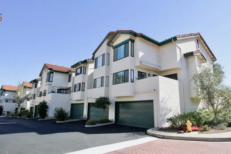 Sunny day, in front of Eucalyptus Ridge Community, Chula Vista, CA