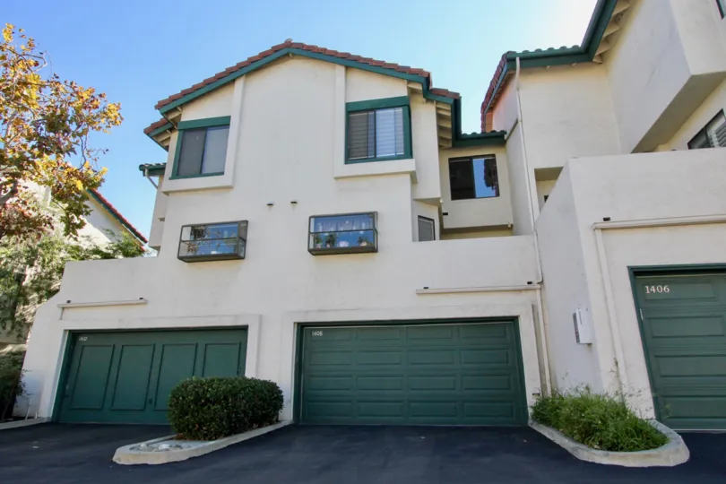 A squat, two-garage home in Chula Vista, California, called Eucalyptus Ridge.