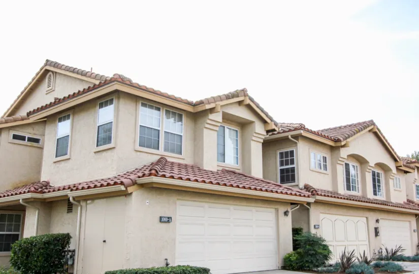 A modern, angular building, perhaps a duplex, in Chula Vista, California.