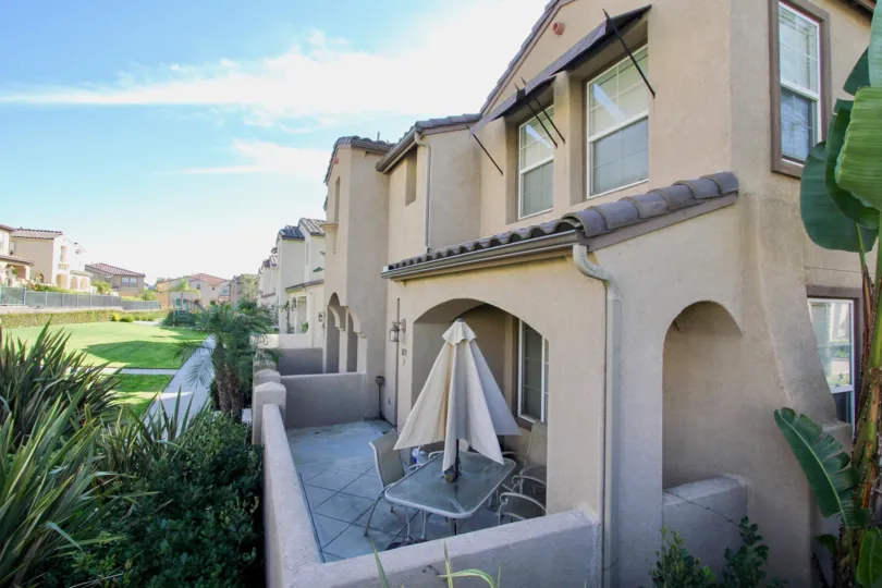 A view from the patio of surrounding areas within Gold Rush