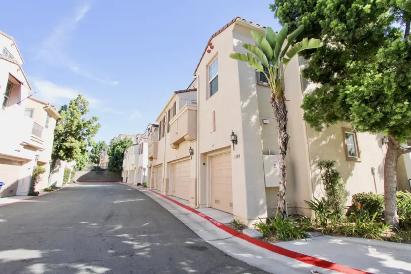 Clear pathways at the Hearthstone Village community in Chula Vista, CA