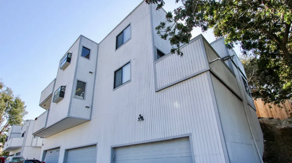 Top angle view of the building have tree aside in Kimball Terrace