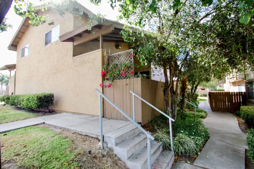 Beautiful side shot of a home in the Melrose Place Townhomes Community in Chula Vista, California