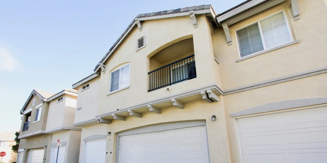Sunny day in front of Monet Community, Chula Vista, CA