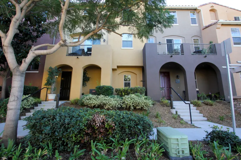 Relax on the balcony at the Mosaic community in Chula Vista, CA