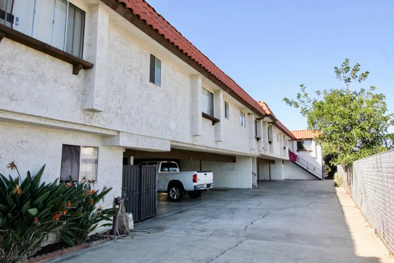 View of carports at Park Way Villas in Chula Vista, CA