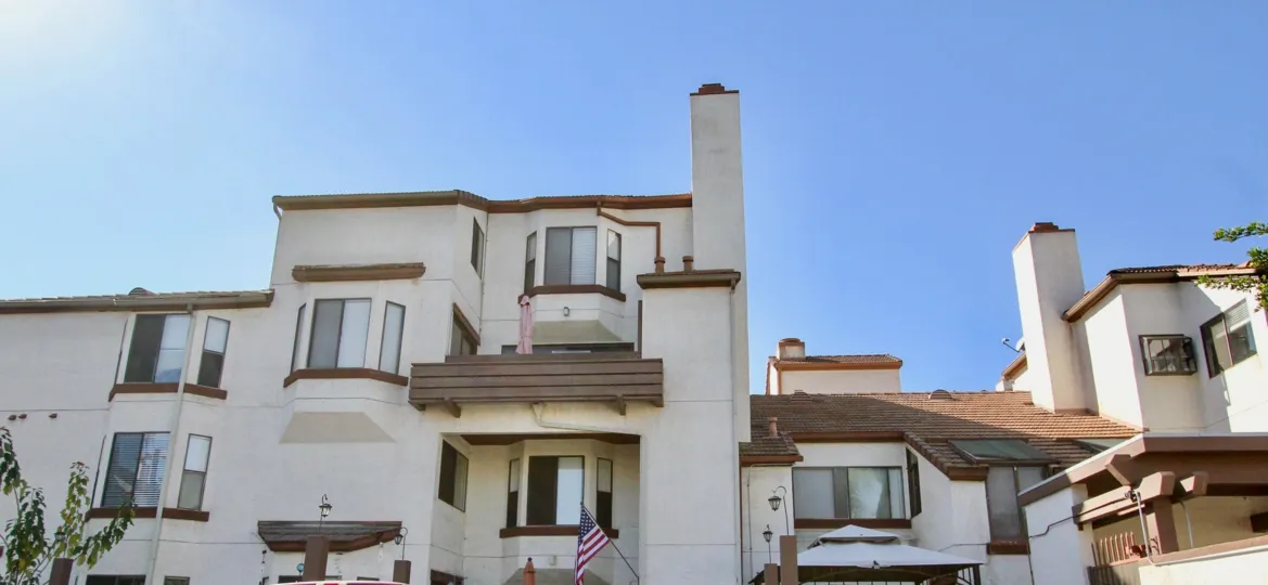 Sunny day in front of house in Parkswoods, Chula Vista, CA