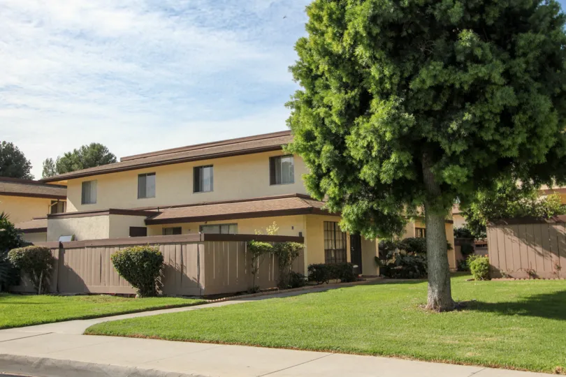 Sunny day in front of Rancho Rios Community, Chula Vista, CA