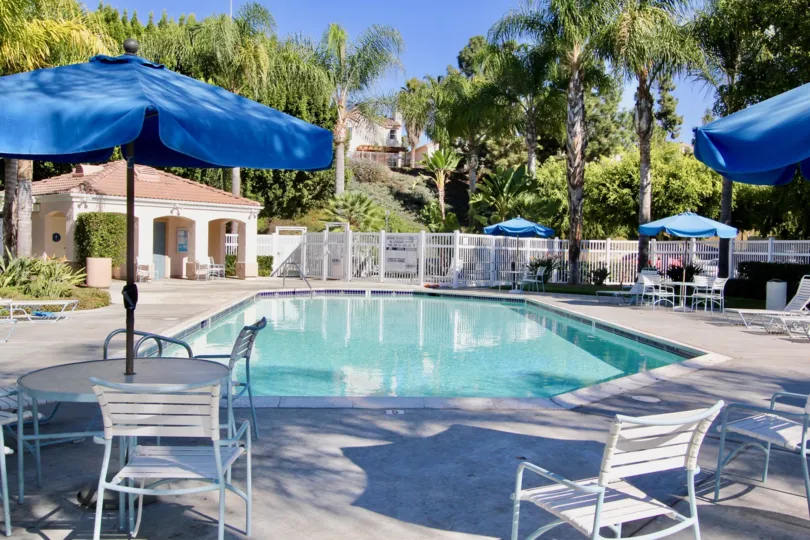 relaxing pool at sanibelle chula vista in california