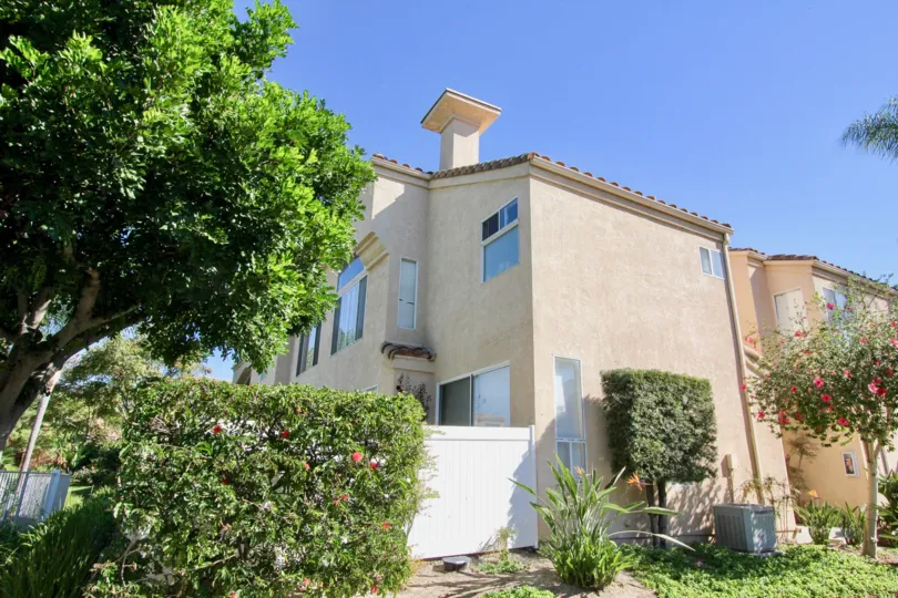 A bright clear day at Serena Condominiums in Chula Vista, California.