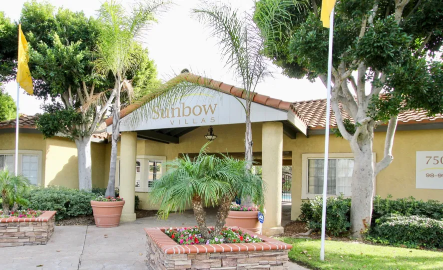 The center of operations at the Sunbow Villas housing community