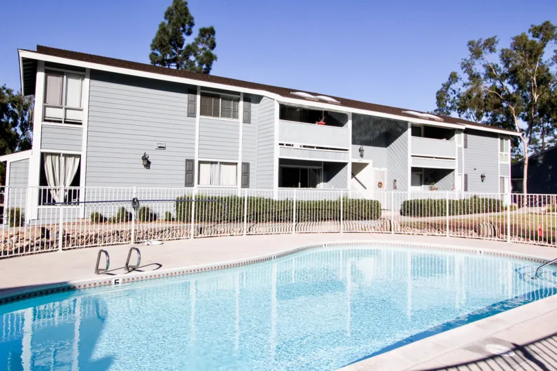 The large area of Telegraph Canyon Terrace is having swimming pool in front of the building