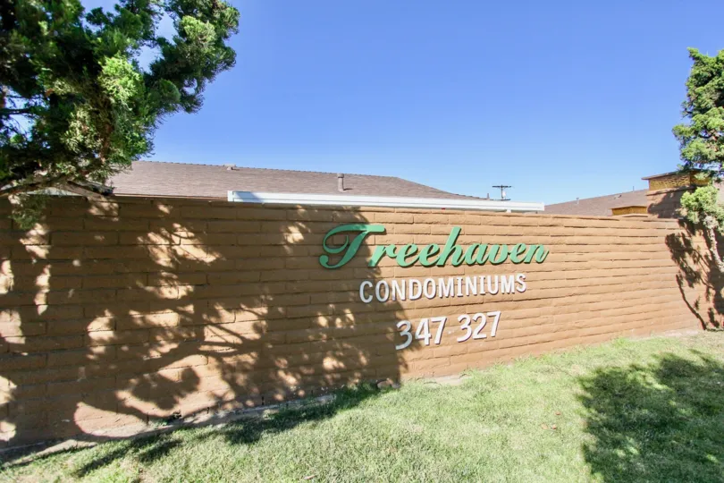 NAME ON THE WALL OF TREEHAVEN COMMUNITY. IT'S LOOKING GOOD