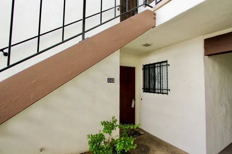 A Villa showing staircase with plants outside in Villa Hermosa of Chula Vista