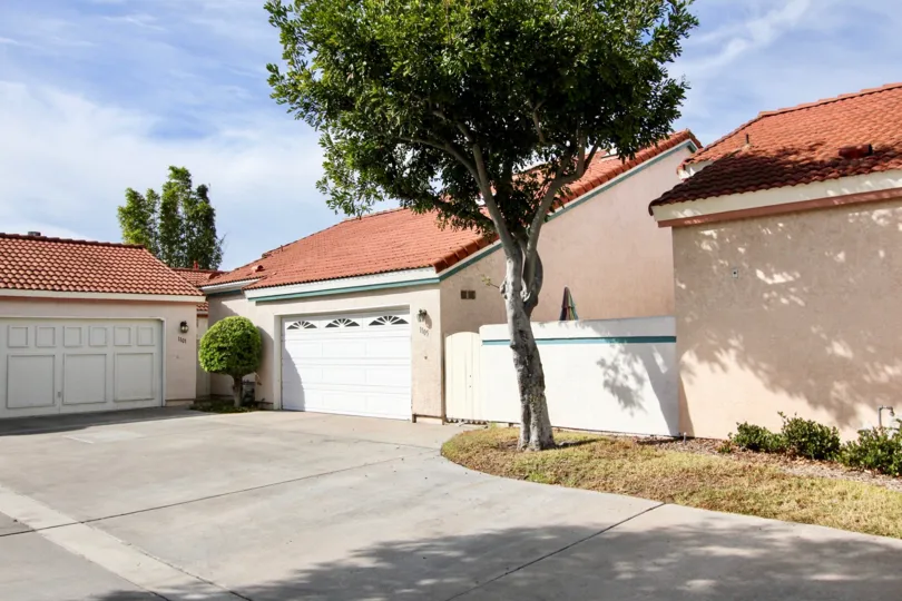 A partly cloudy day at Villa Palmera in Chula Vista, California