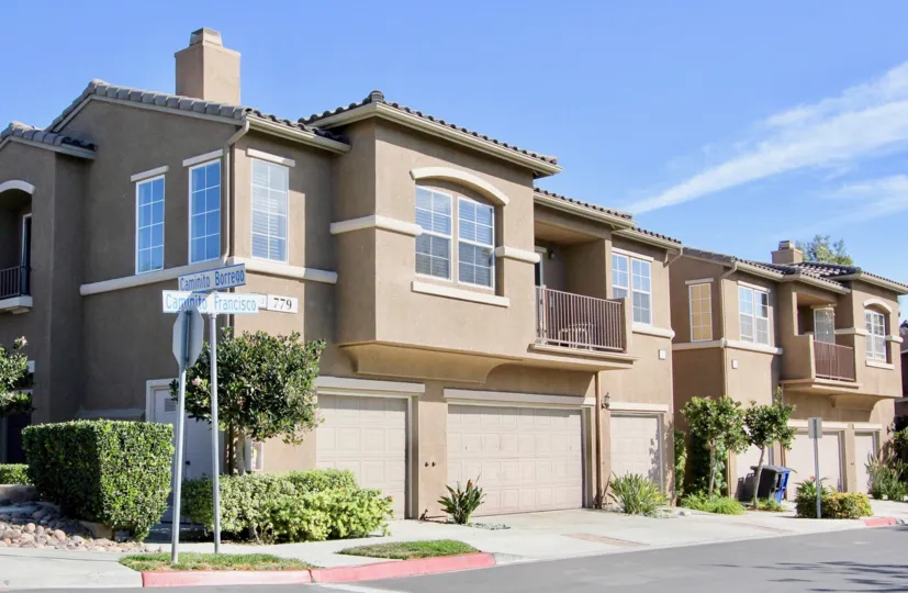 An apartment building in the Vista Sonrisa community in Chula Vista, California.