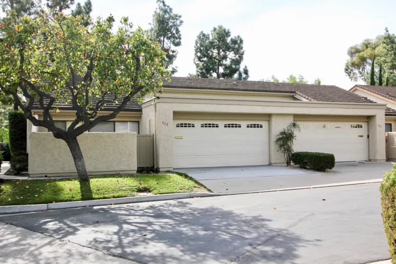 The exterior of a Windsor view home showing the driveway and garage in Chula Vista