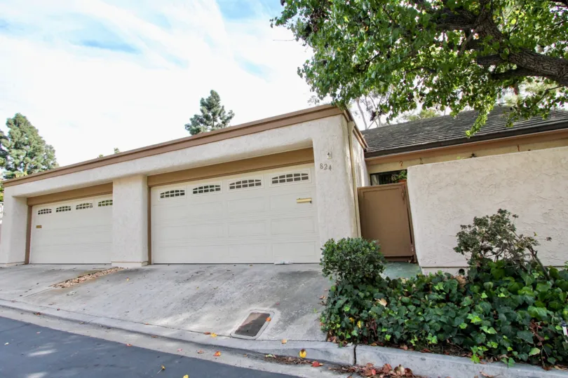 The garage front of a home in Windsor View neighborhood of Chula Vista.