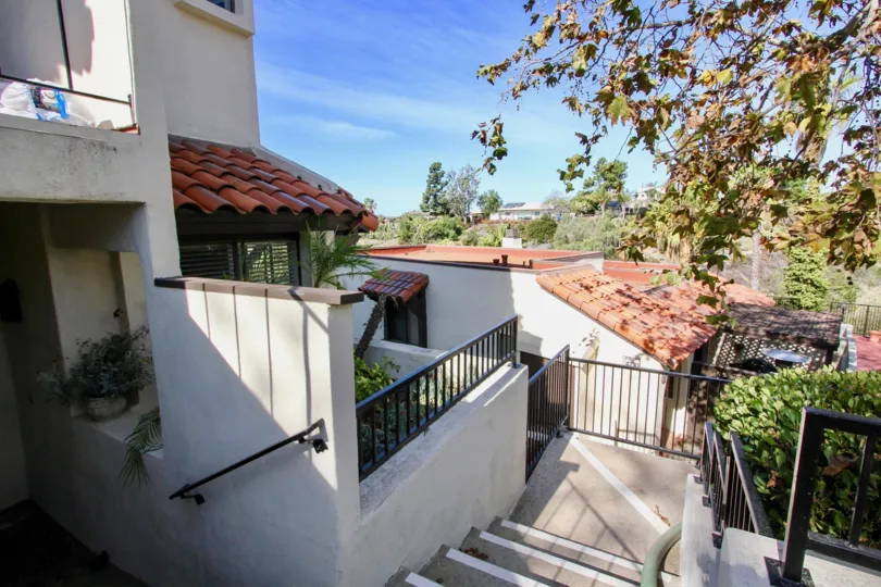 Residential stairway at Bay Vista in Clairemon Mesa California