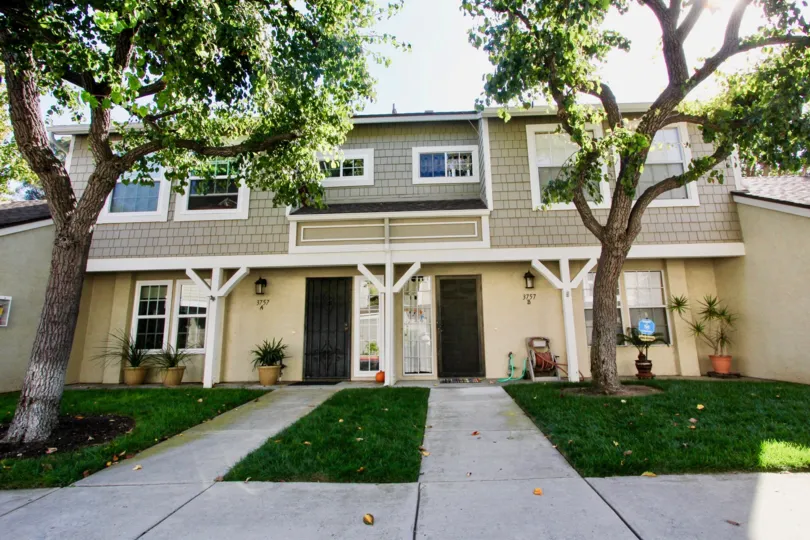The front of a residential building at Canyon Haven in Clairemont Mesa California